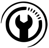 Montageservice Haag Logo: Schraubenschlüssel im Kreis